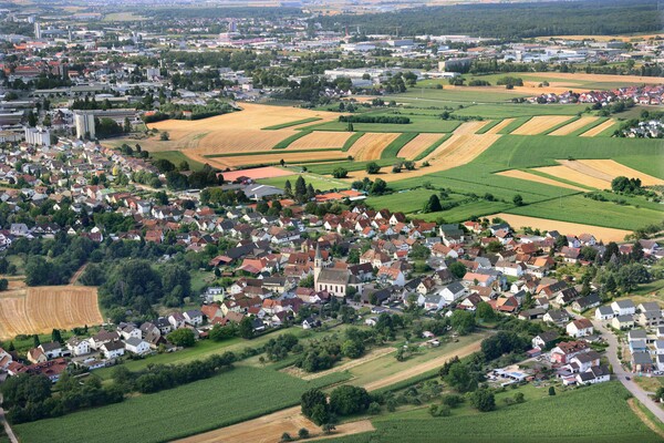 Bohlsbach von oben